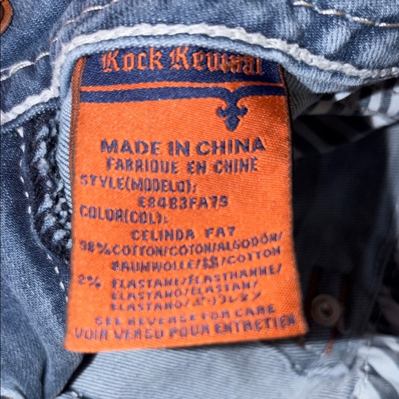 Rock Revival Light Blue Skinny Jeans - Picture 2 of 15